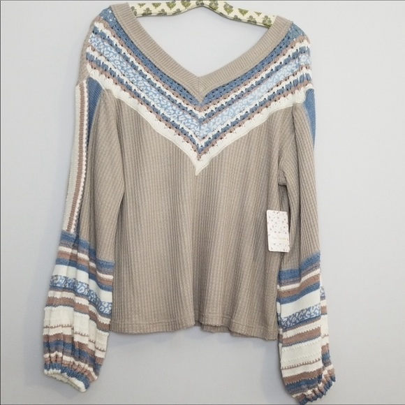Free People Copenhagen Oversized Thermal Sweater - Picture 4 of 8